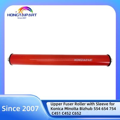 شراء عجلة الفيوزر العليا مع الغلاف لـ Konica Minolta Bizhub 554 654 754 C451 C452 C652 آلة نسخ ملونة عجلة حرارة HONGTAIPART التصنيع عبر الإنترنت