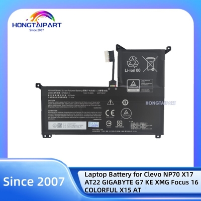 شراء Laptop Battery NP50BAT-4-54 4ICP7 89% New for Clevo NP70 X17 AT22 15.2V 49WH التصنيع عبر الإنترنت