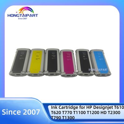 شراء Empty Ink Cartridge-130ML 72 C9403A-MK C9370A-PK C9371A-C C9372A-M C9373A-Y C9374A-G for HP Designjet T610 T620 T770 T1100 T1200 HD T2300 T790 T1300 Compatible التصنيع عبر الإنترنت