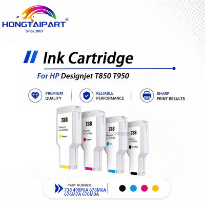 شراء خرطوشة حبر HP 738 سعة 300 مل لطابعة Designjet T850 T950 498P6A 676M6A 676M7A 676M8A التصنيع عبر الإنترنت