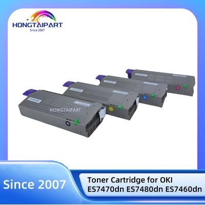 بطاقة CMYK 45396213 45396214 45396215 45396216 لـ OKI ES7470 ES7480 ES7460 طابعة طون