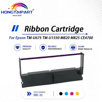 خرطوشة شريط ERC-32 مقاومة للتلطخ متوافقة مع Epson TM-U675 TM-U1550 M820 M825 CE4700