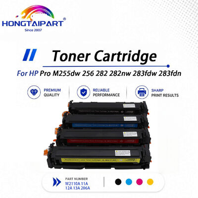خرطوشة حبر عالية الإنتاجية 206A W2110A W2111A W2112A W2113A لطابعة HP Color LaserJet Pro M255dw M282nw M283fdn M283fdw