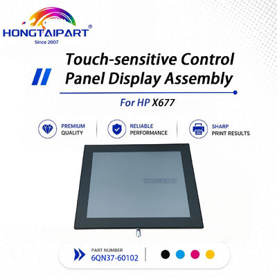 مجموعة عرض لوحة التحكم الحساسة للمس الأصلية المستخدمة 6QN37‑60102 لإصلاح الطابعة HP X677